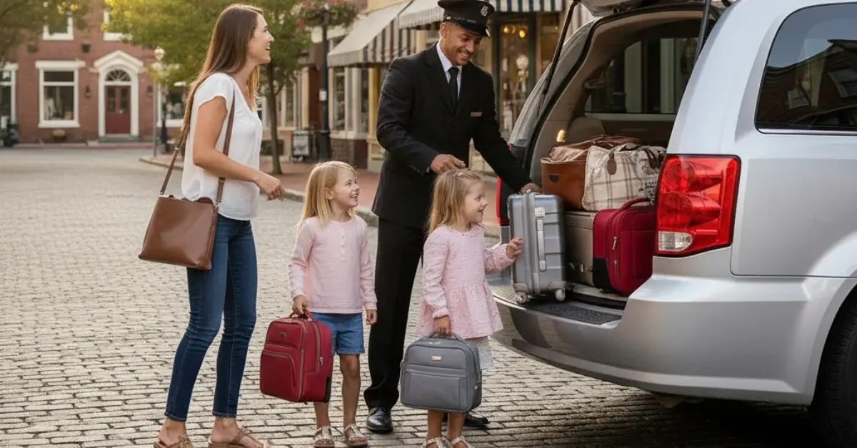happy-family-loading-luggage-into-minivan-downtown-via-empires-limo-car-rentals-in-newburgh-ny