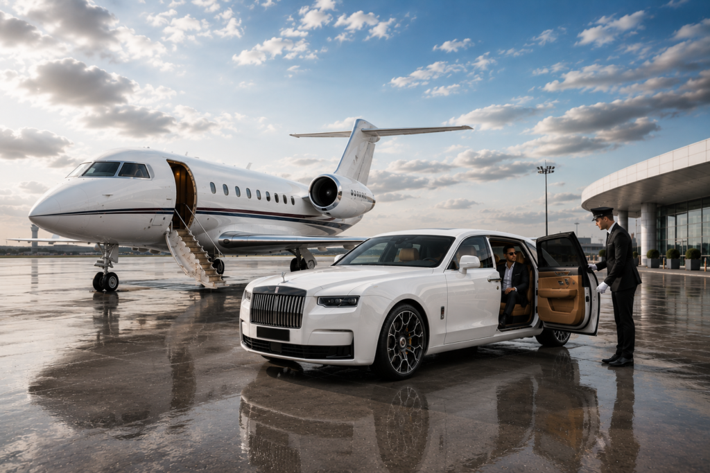 chauffeur-opening-door-of-white-rolls-royce-ghost